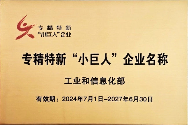 專(zhuān)精特新“小巨人”企業(yè)